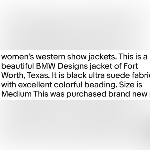 BMW Vintage Black Embroidered Horse Jacket; Has shoulder pads; Size M - Picture 6 of 9